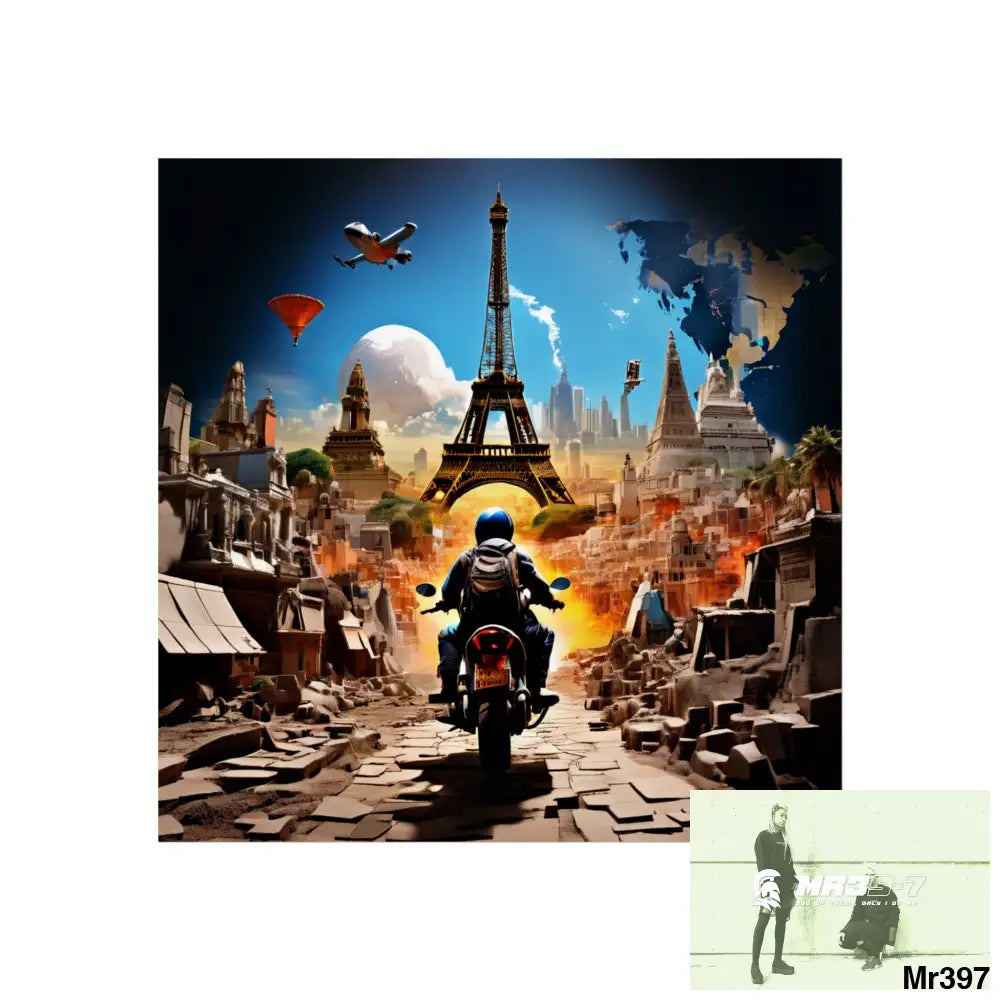 Miles and Maps 2008 - 2011 No 19 Fine Art Posters 16″ x 16″ / Matte Poster