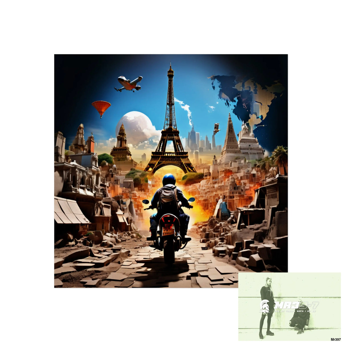 Miles and Maps 2008 - 2011 No 19 Fine Art Posters 24″ x 24″ / Matte Poster