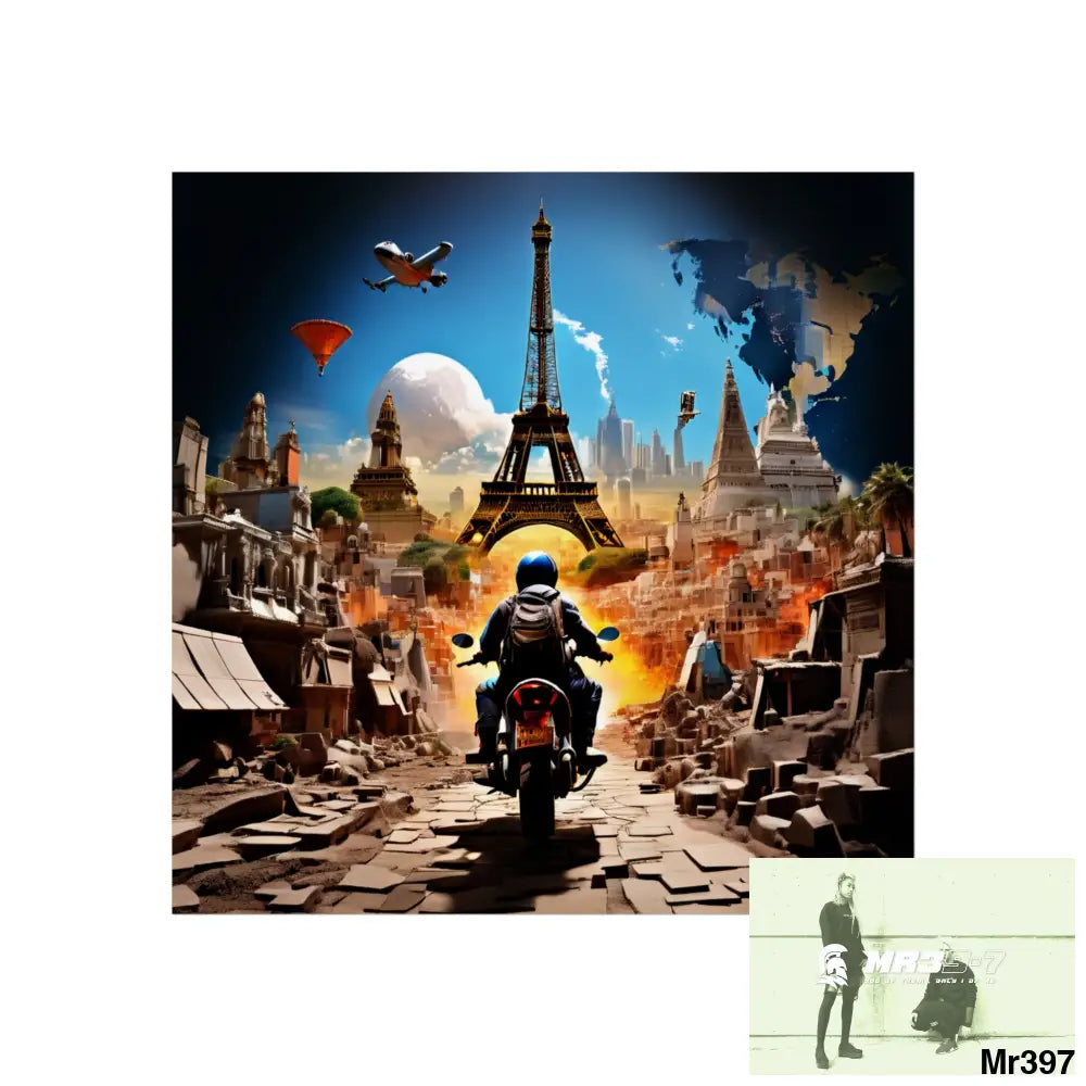 Miles and Maps 2008 - 2011 No 19 Fine Art Posters 30″ x 30″ / Matte Poster