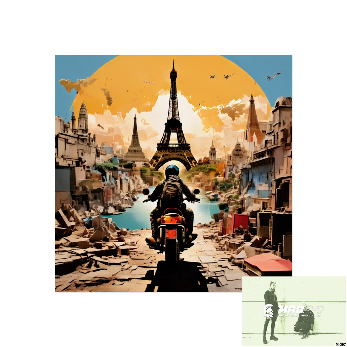 Miles and Maps 2008 - 2011 No 20 Fine Art Posters 16″ x 16″ / Matte Poster