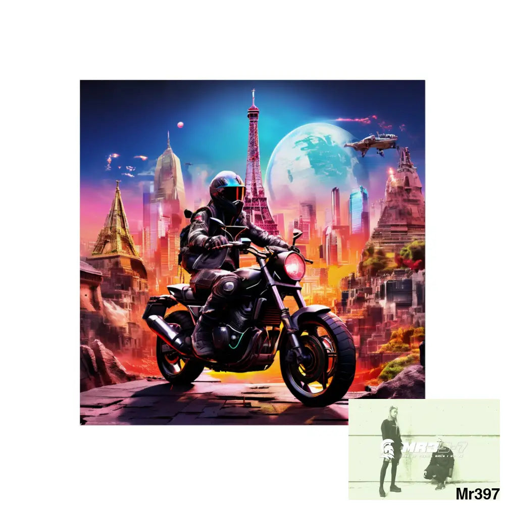 Miles and Maps 2008 - 2011 No 8 Fine Art Posters 16″ x 16″ / Matte Poster