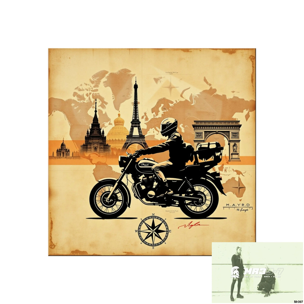 Miles and Maps 2008 - 2011 No1 Fine Art Posters 16″ x 16″ / Matte Poster