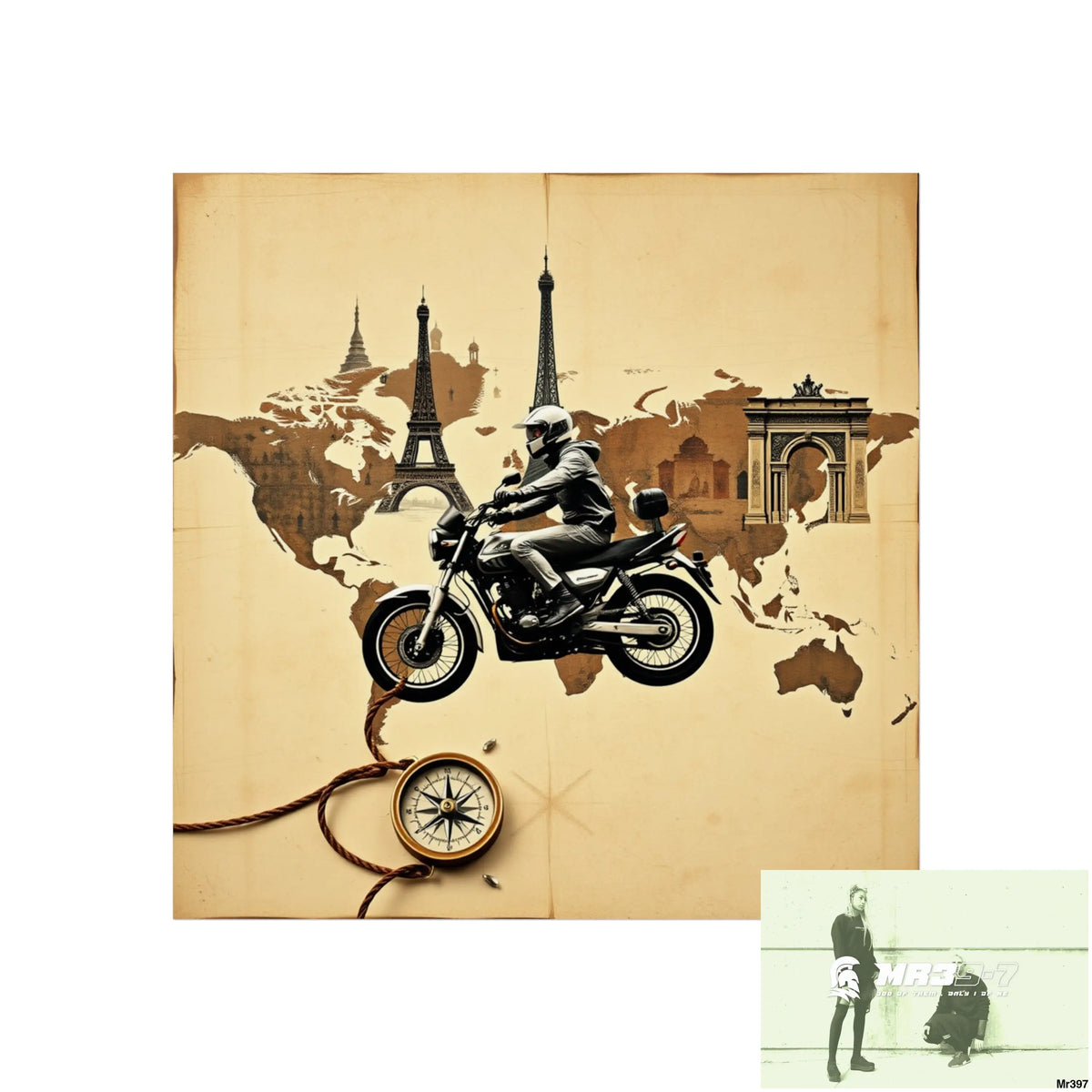 Miles and Maps 2008 - 2011 No2 Fine Art Posters 24″ x 24″ / Matte Poster