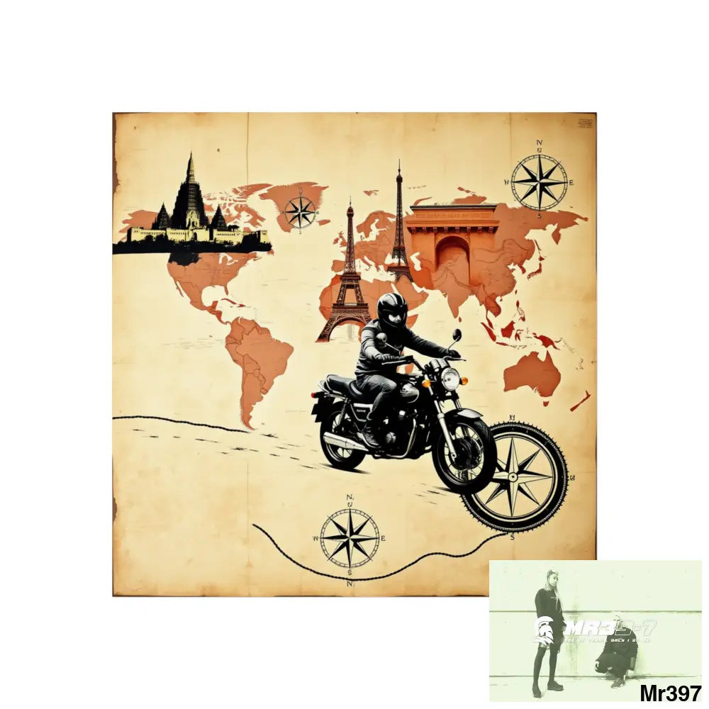 Miles and Maps 2008 - 2011 No3 Fine Art Posters 24″ x 24″ / Matte Poster