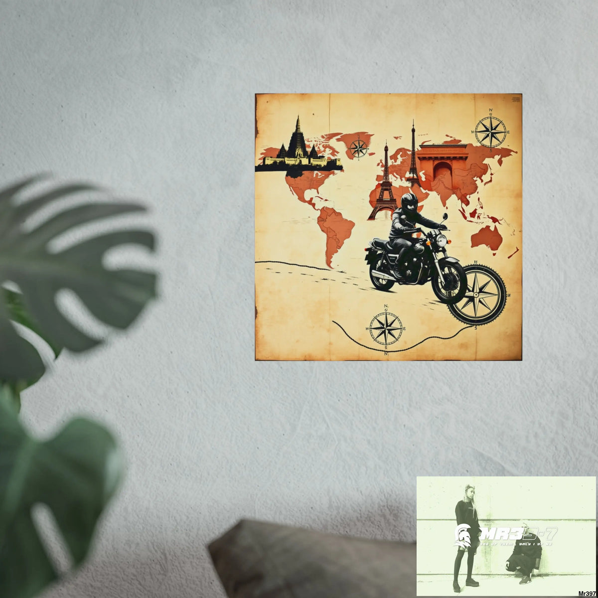 Miles and Maps 2008 - 2011 No3 Fine Art Posters Poster