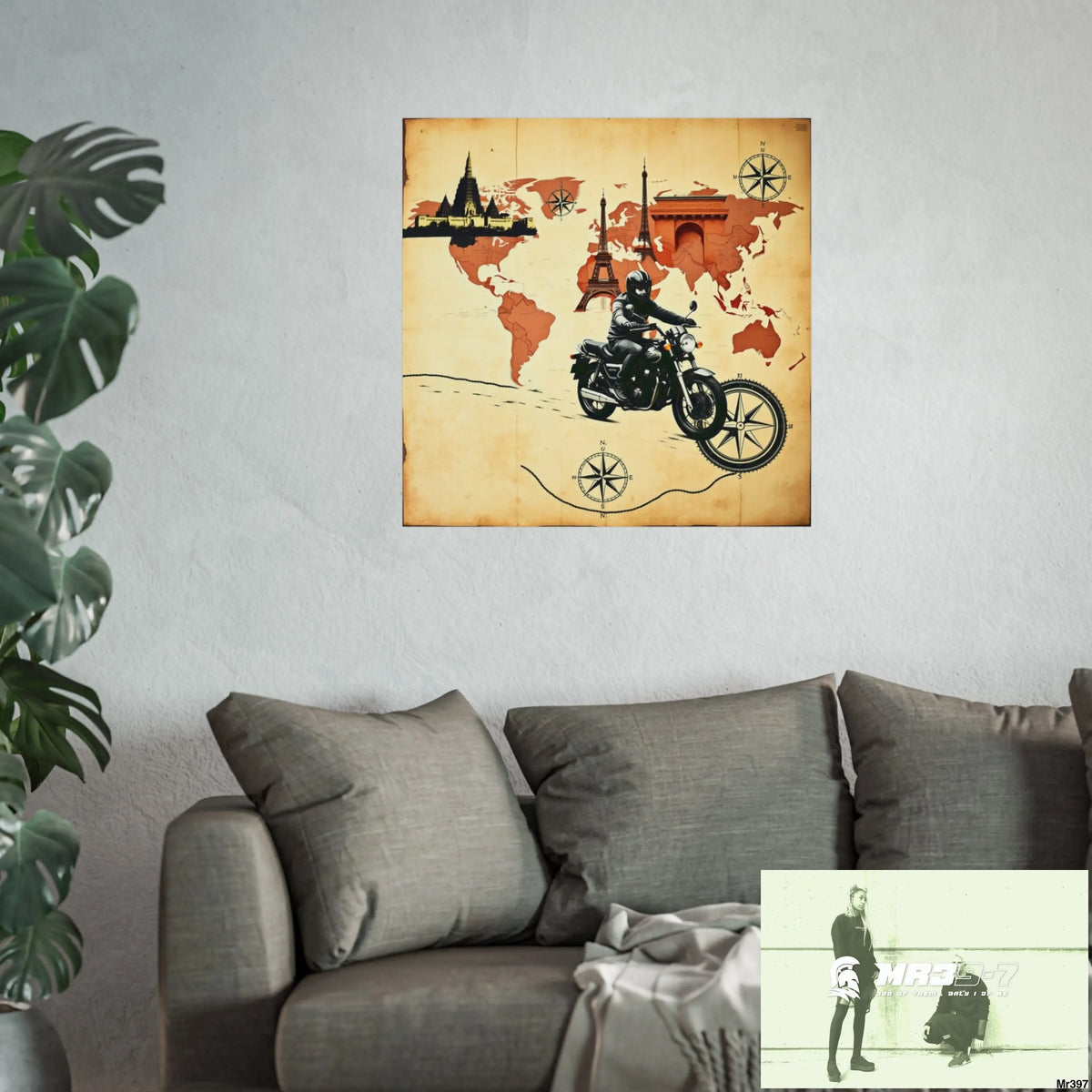 Miles and Maps 2008 - 2011 No3 Fine Art Posters Poster