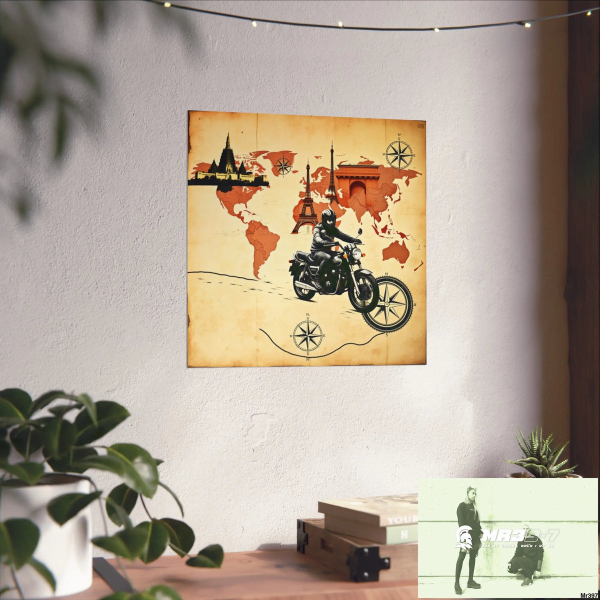 Miles and Maps 2008 - 2011 No3 Fine Art Posters Poster