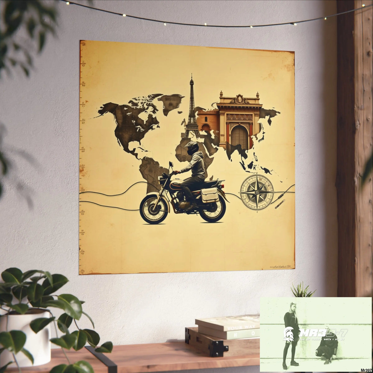 Miles and Maps 2008 - 2011 No4 Fine Art Posters Poster