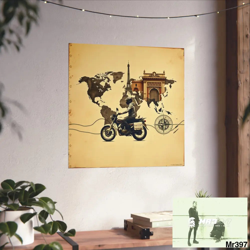 Miles and Maps 2008 - 2011 No4 Fine Art Posters Poster