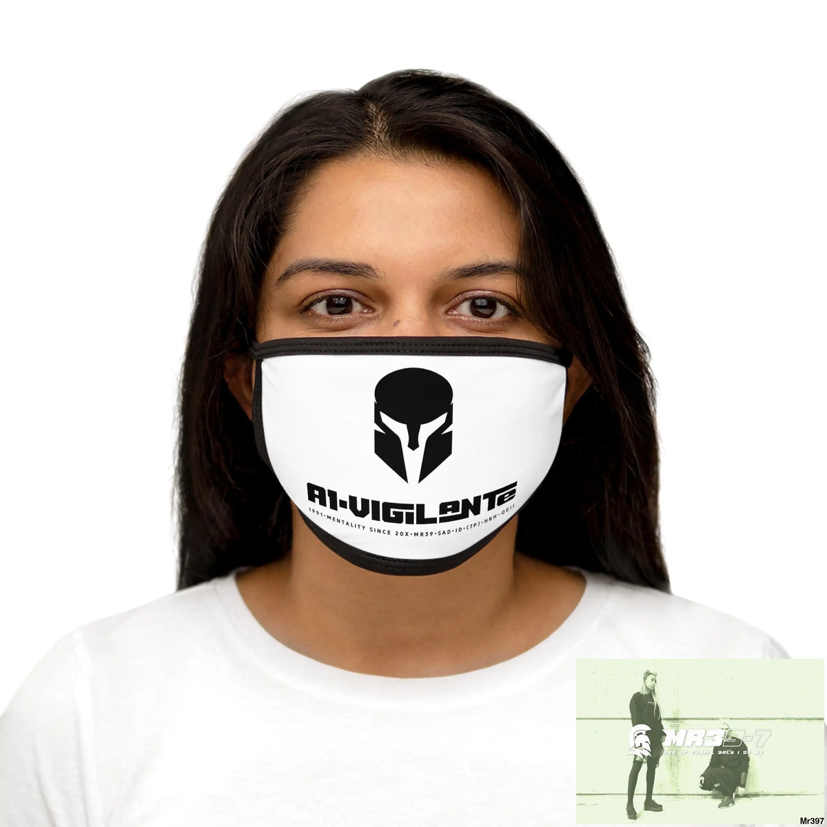 Mixed-Fabric Face Mask One size Accessories