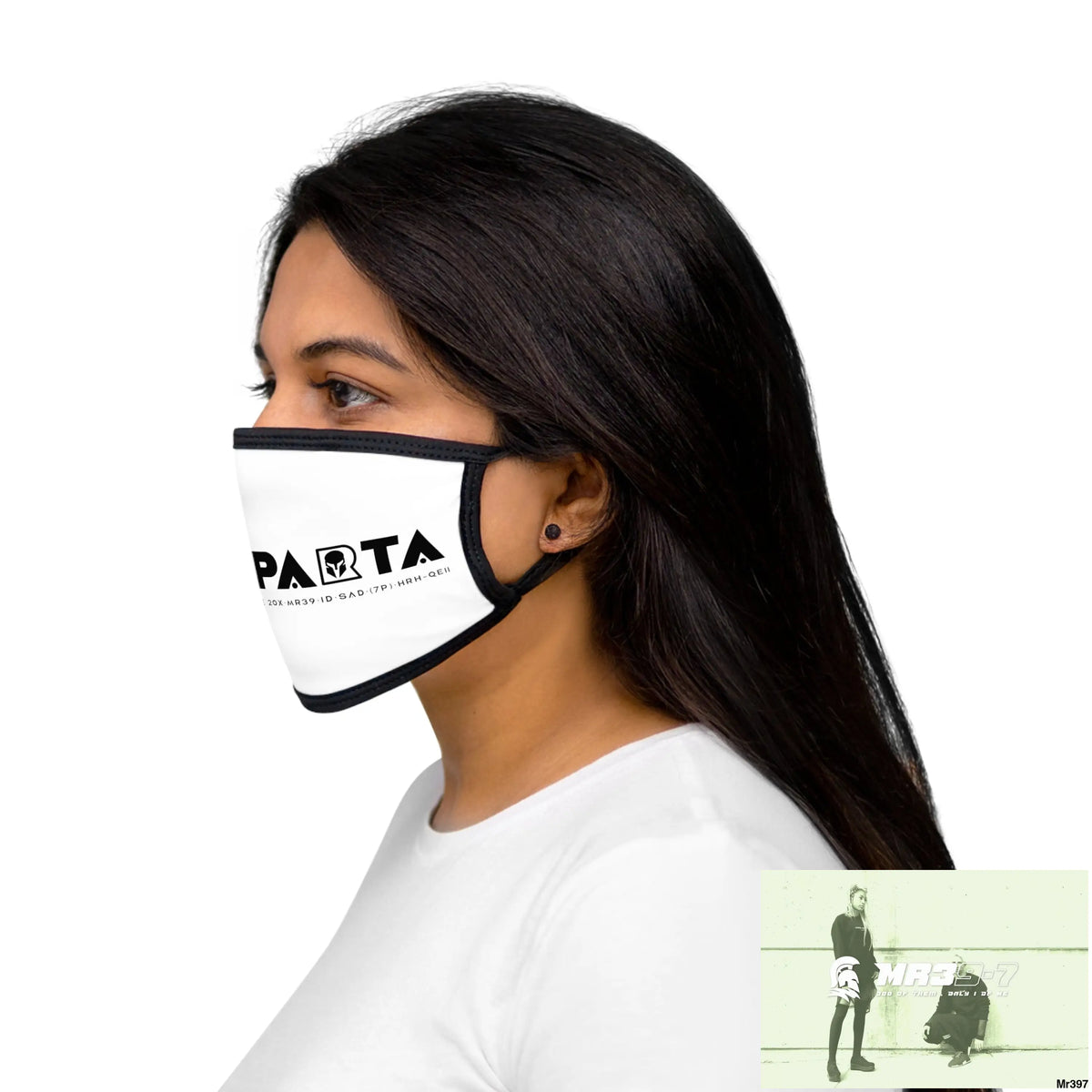 Mixed-Fabric Face Mask One size Accessories