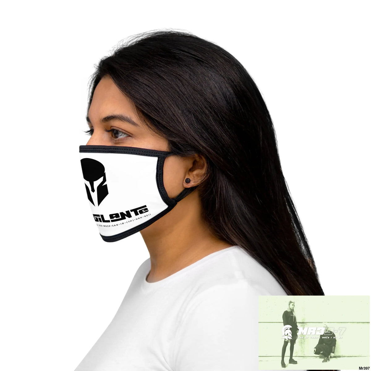Mixed-Fabric Face Mask One size Accessories