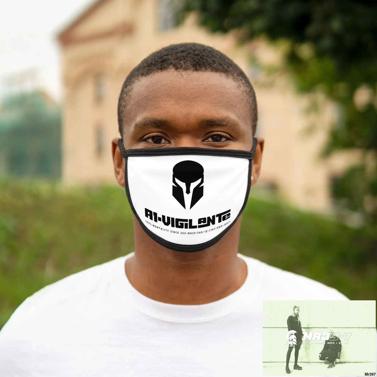 Mixed-Fabric Face Mask One size Accessories