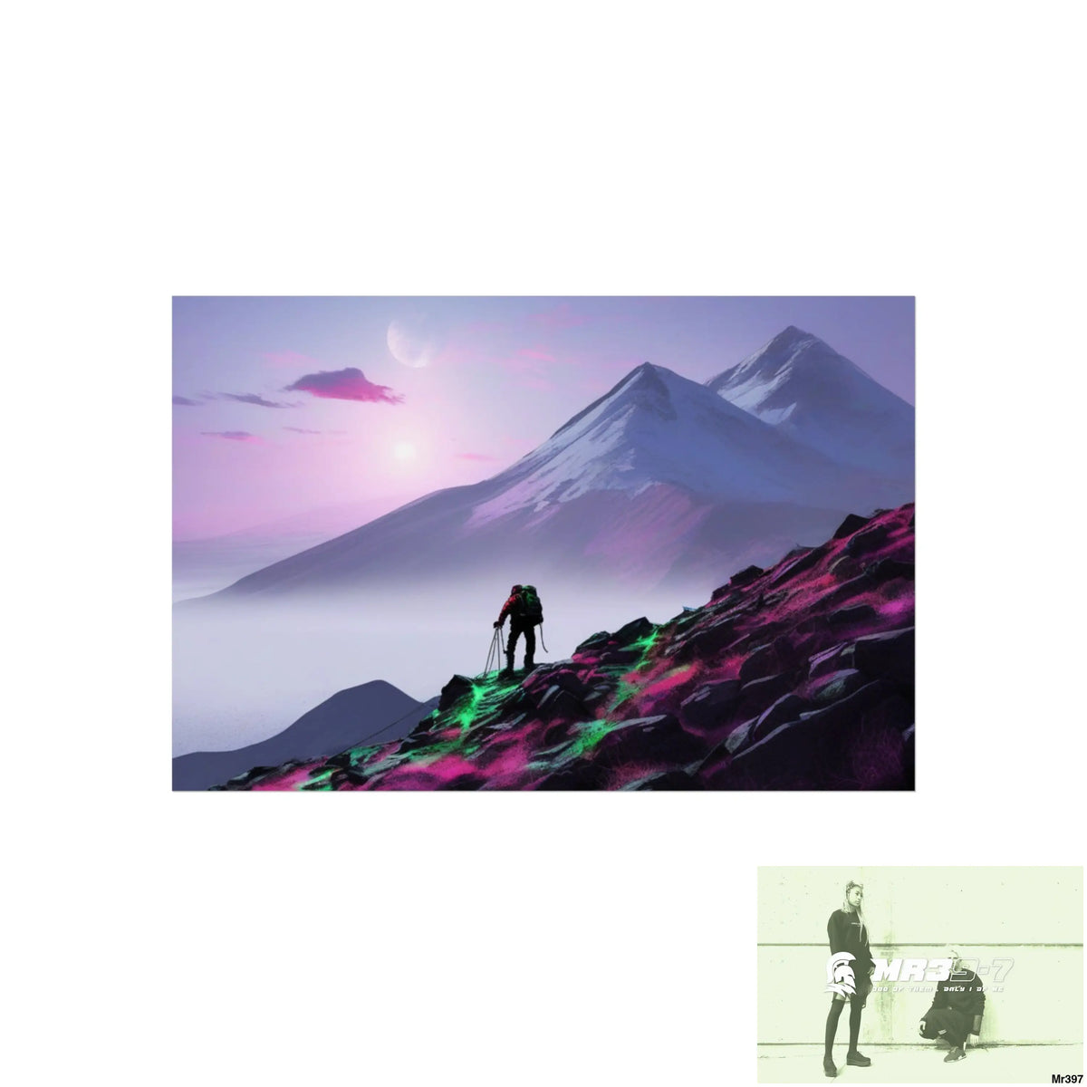 Mount Snowdon In Blind the Accent 2nd SAS link done May 20X No 7 Fine Art Posters 24″ x 16″ (Horizontal) / Matte Poster