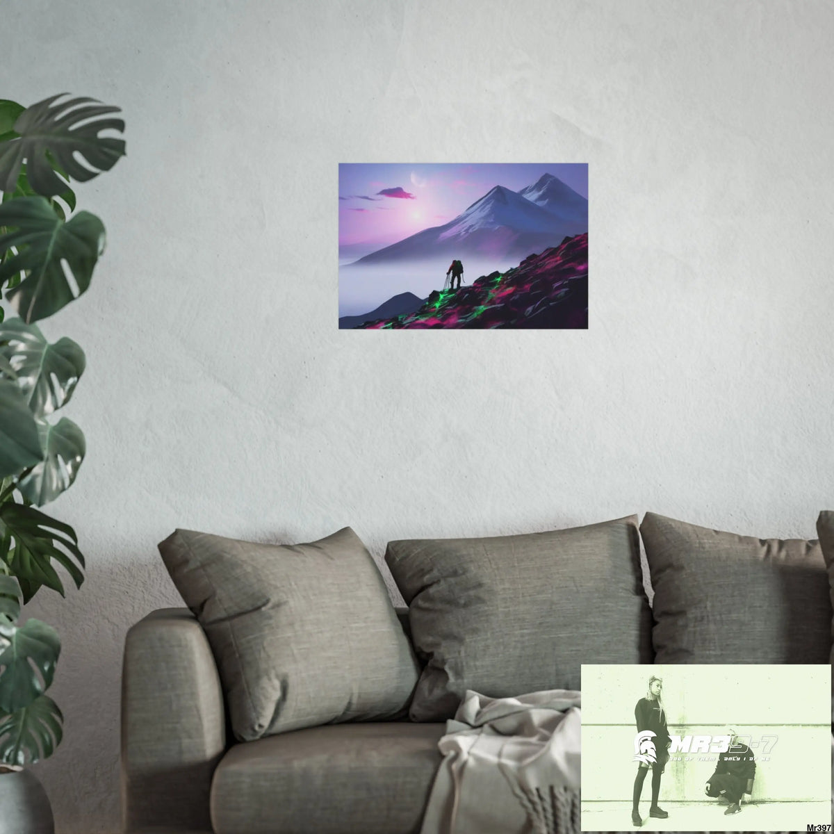 Mount Snowdon In Blind the Accent 2nd SAS link done May 20X No 7 Fine Art Posters Poster