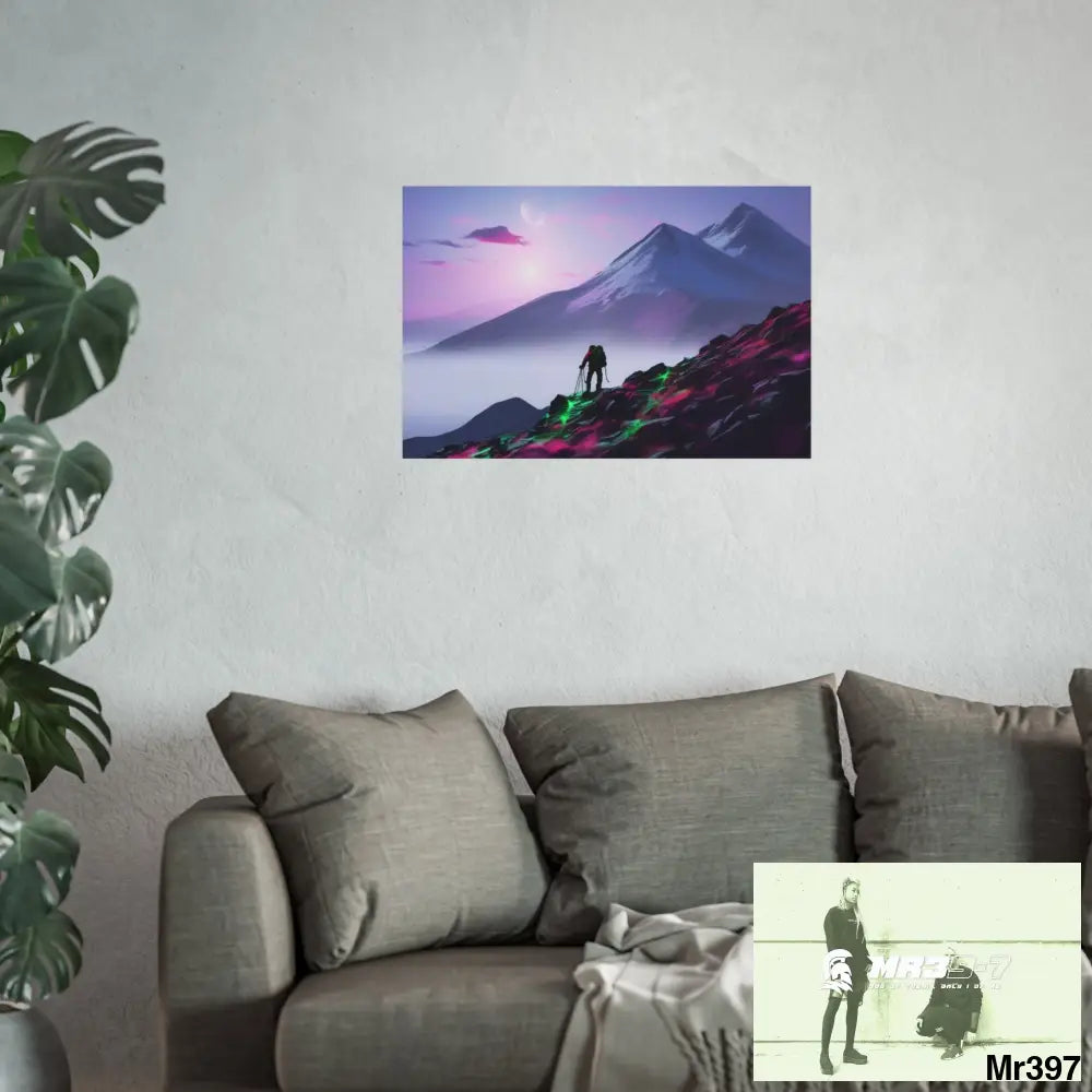 Mount Snowdon In Blind the Accent 2nd SAS link done May 20X No 7 Fine Art Posters Poster