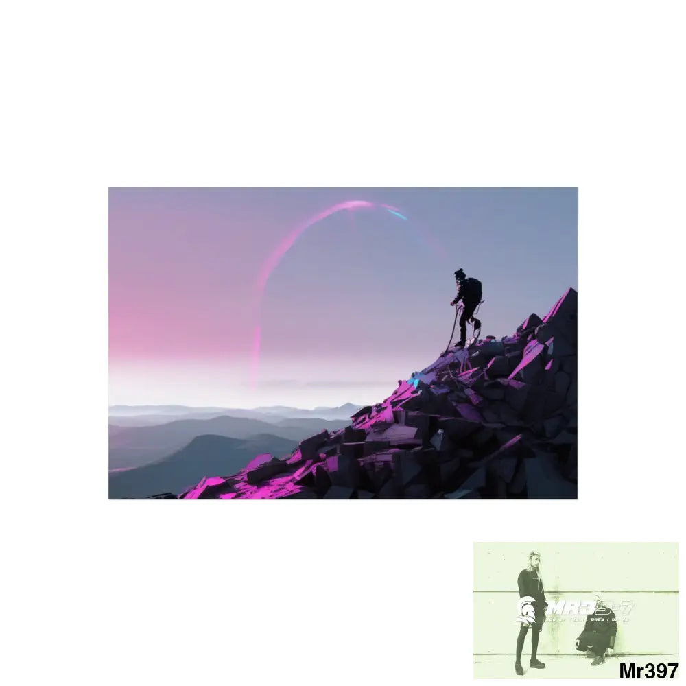 Mount Snowdon In Blind the Accent 2nd SAS link done May 20X No 9 Fine Art Posters 30″ x 20″ (Horizontal) / Matte Poster