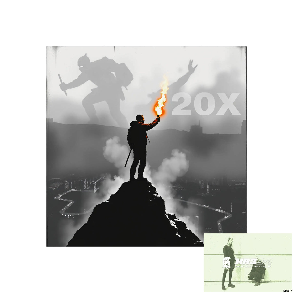 Mount Snowdon In Blind the summit 2nd SAS link done May 20X No 10 Fine Art Posters 24″ x 24″ / Matte Poster