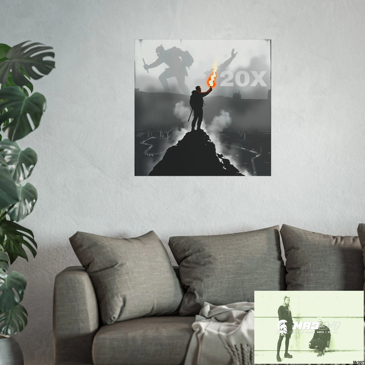 Mount Snowdon In Blind the summit 2nd SAS link done May 20X No 10 Fine Art Posters Poster