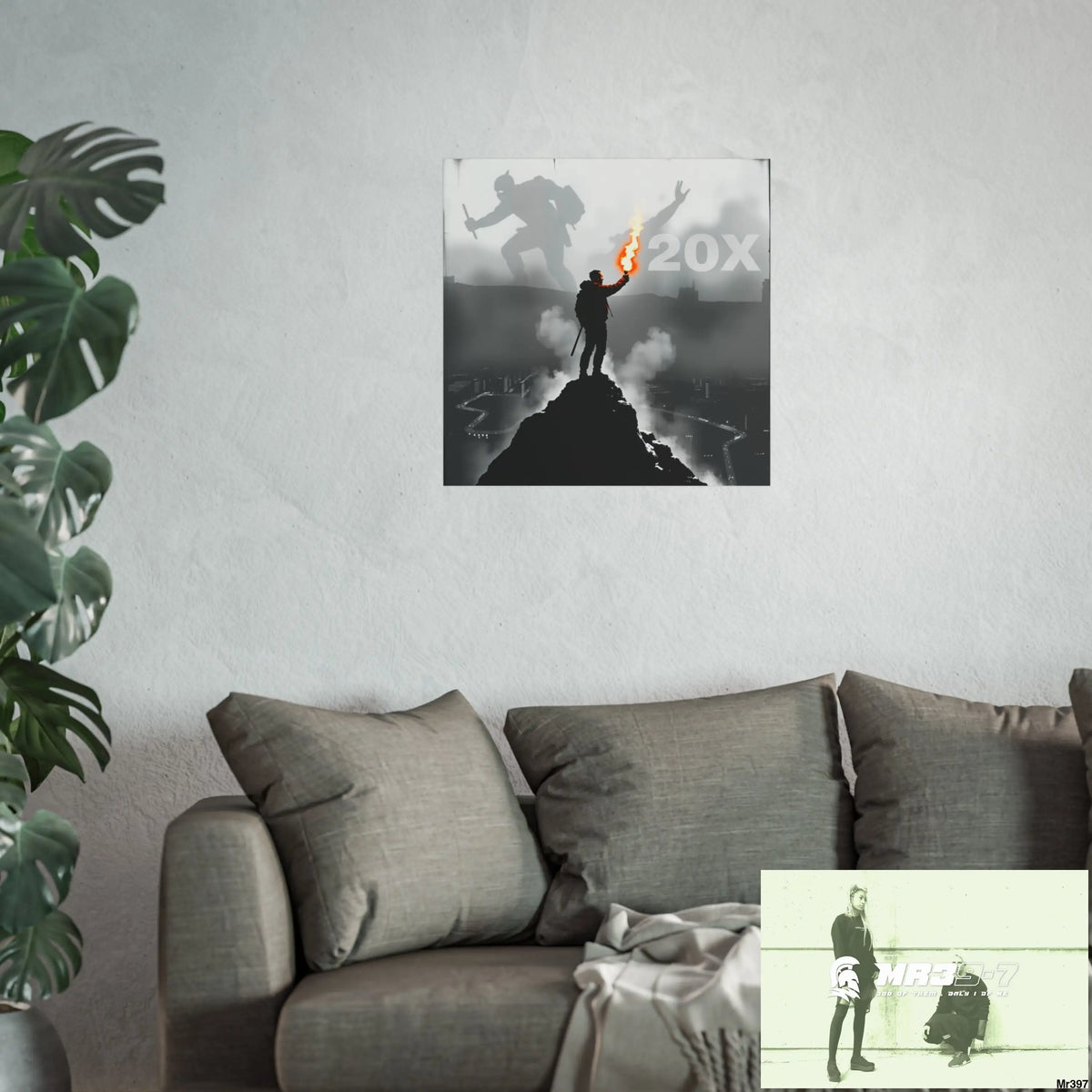 Mount Snowdon In Blind the summit 2nd SAS link done May 20X No 10 Fine Art Posters Poster