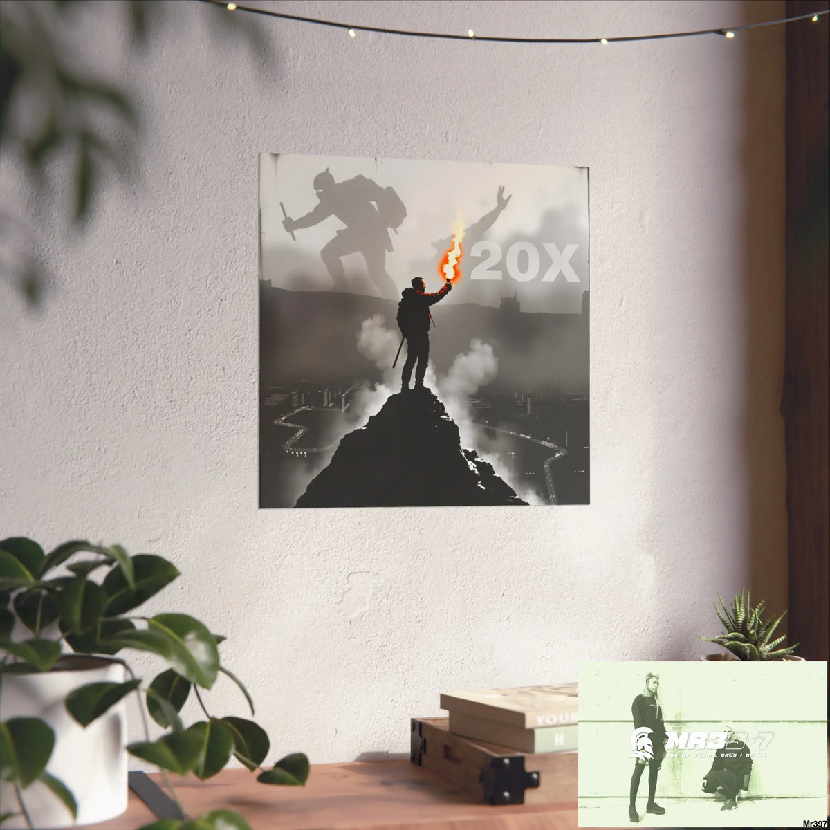 Mount Snowdon In Blind the summit 2nd SAS link done May 20X No 10 Fine Art Posters Poster