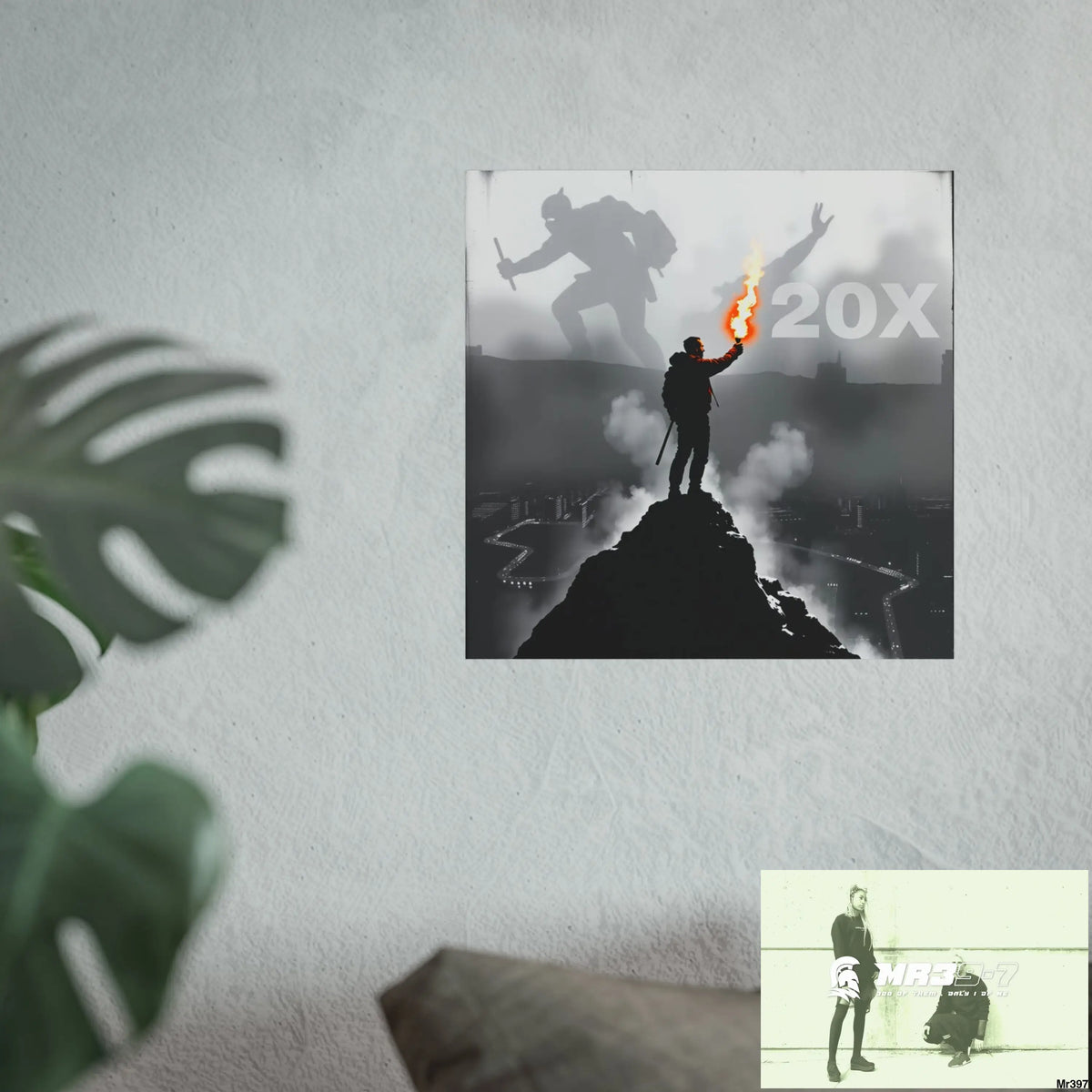 Mount Snowdon In Blind the summit 2nd SAS link done May 20X No 10 Fine Art Posters Poster