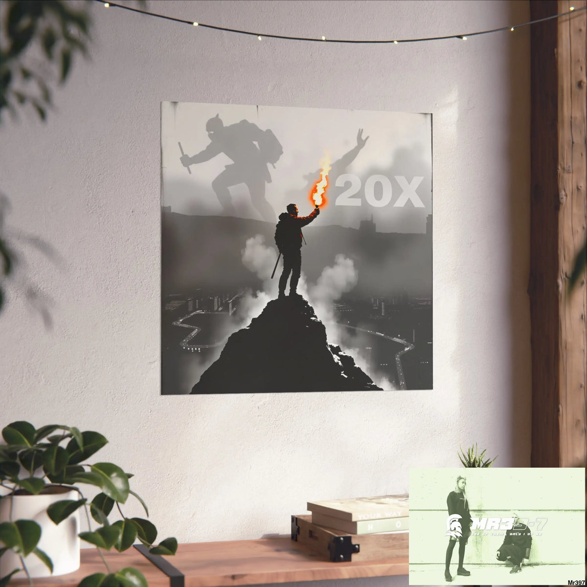 Mount Snowdon In Blind the summit 2nd SAS link done May 20X No 10 Fine Art Posters Poster