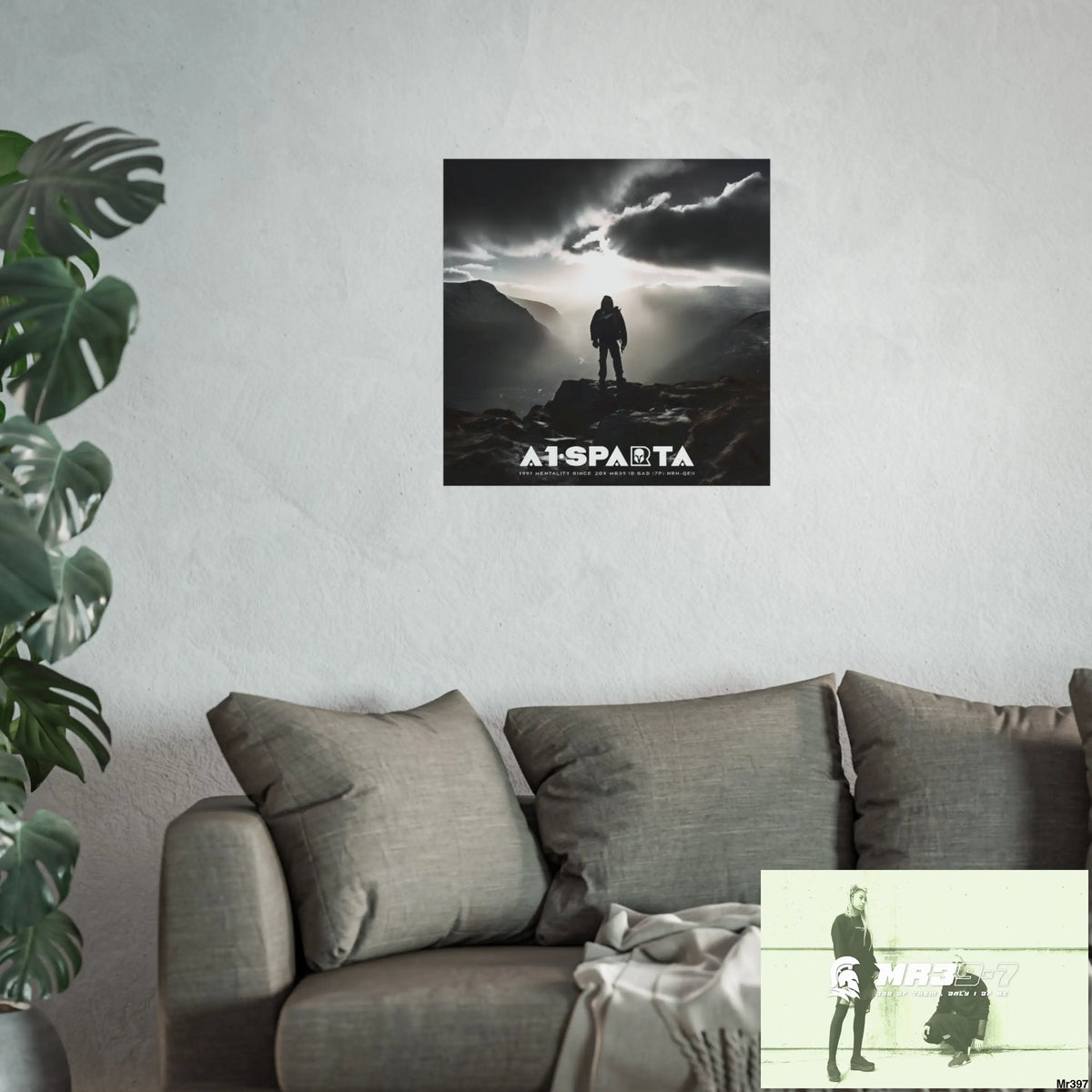 Mount Snowdon In Blind the summit 2nd SAS link done May 20X No 12 Fine Art Posters Poster