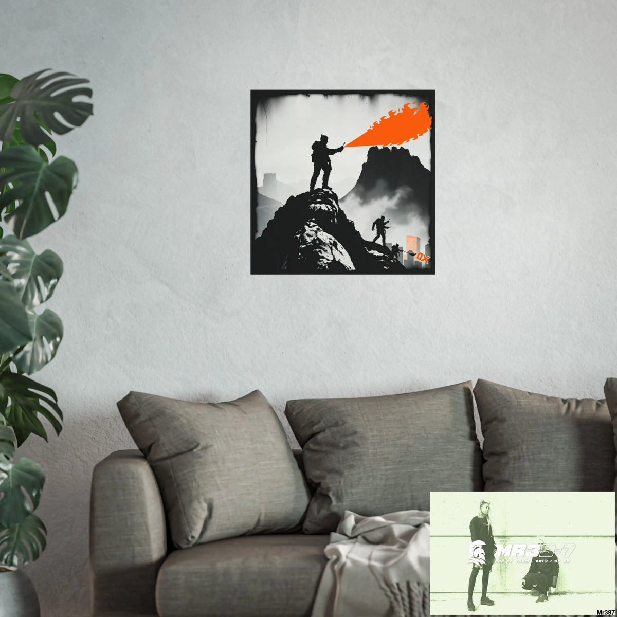 Mount Snowdon In Blind the summit 2nd SAS link done May 20X No 13 Fine Art Posters Poster