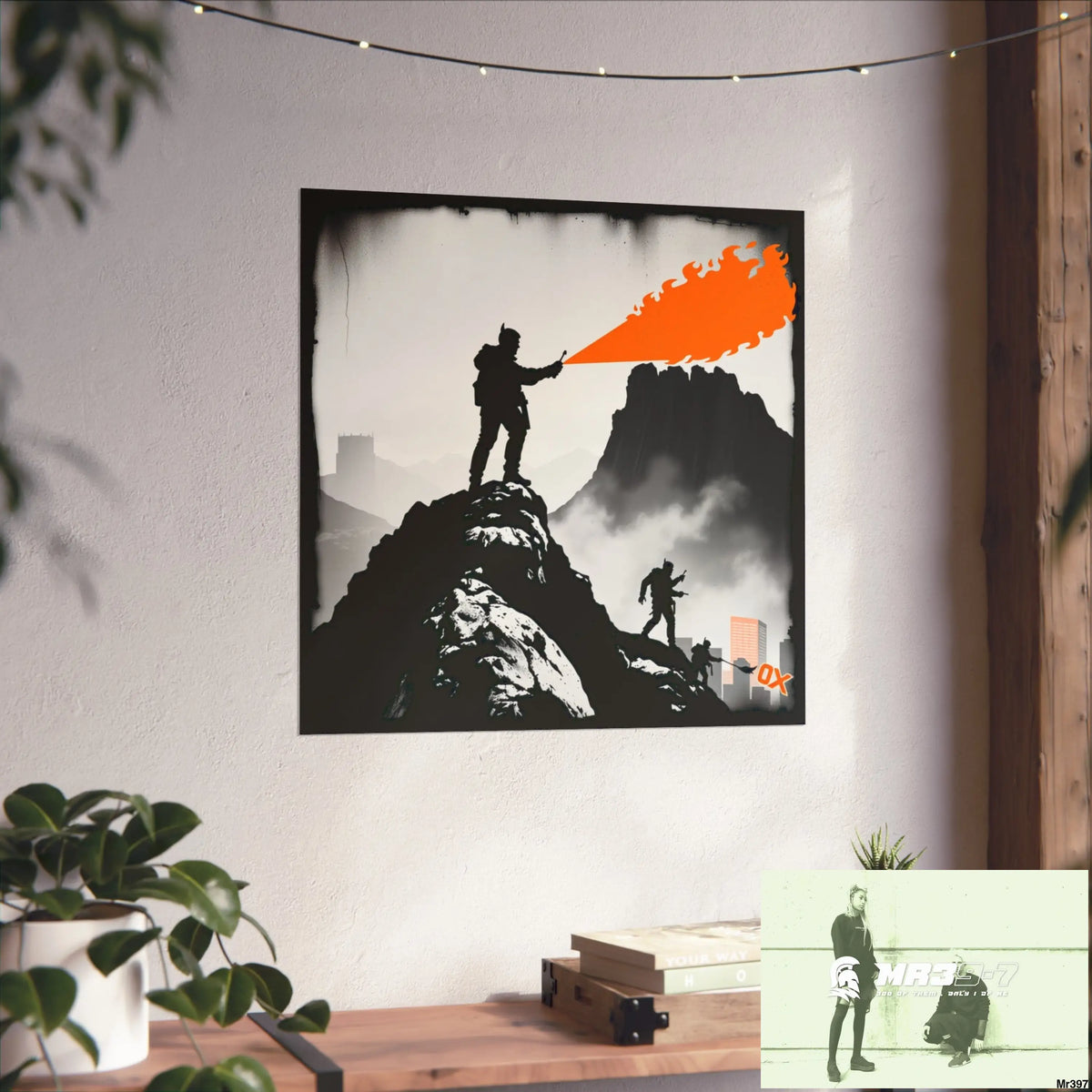 Mount Snowdon In Blind the summit 2nd SAS link done May 20X No 13 Fine Art Posters Poster