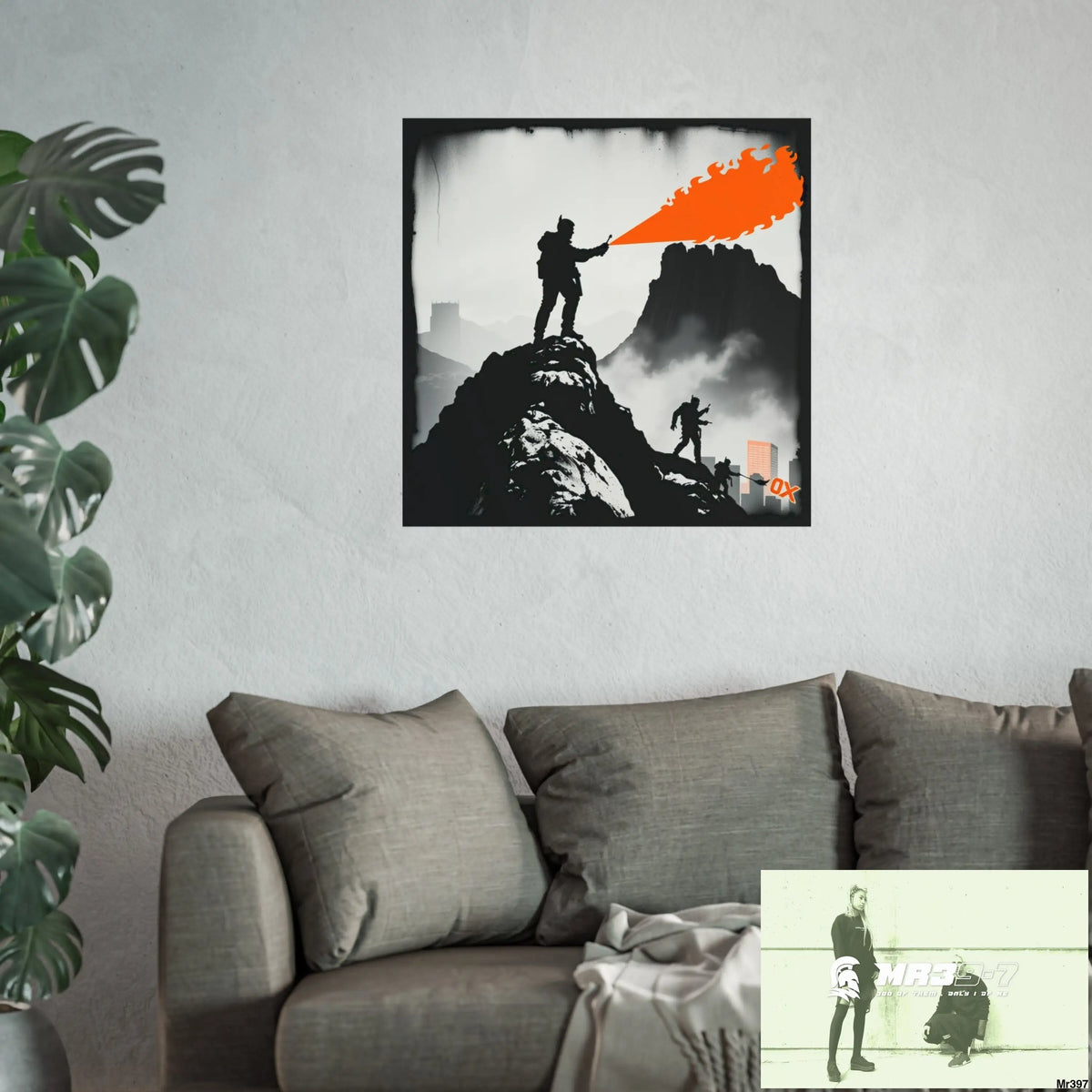 Mount Snowdon In Blind the summit 2nd SAS link done May 20X No 13 Fine Art Posters Poster
