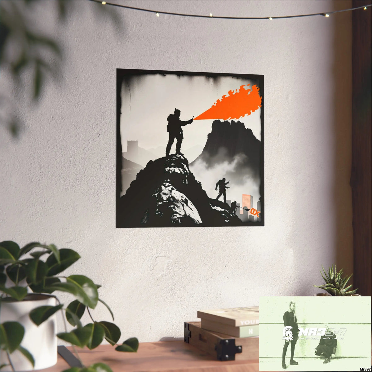 Mount Snowdon In Blind the summit 2nd SAS link done May 20X No 13 Fine Art Posters Poster