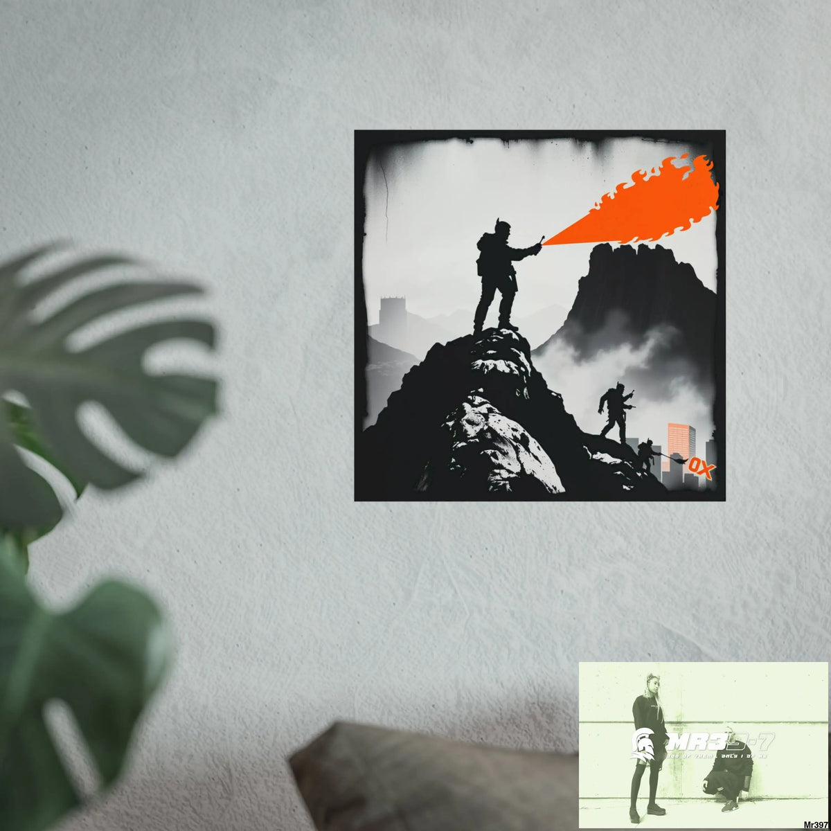 Mount Snowdon In Blind the summit 2nd SAS link done May 20X No 13 Fine Art Posters Poster