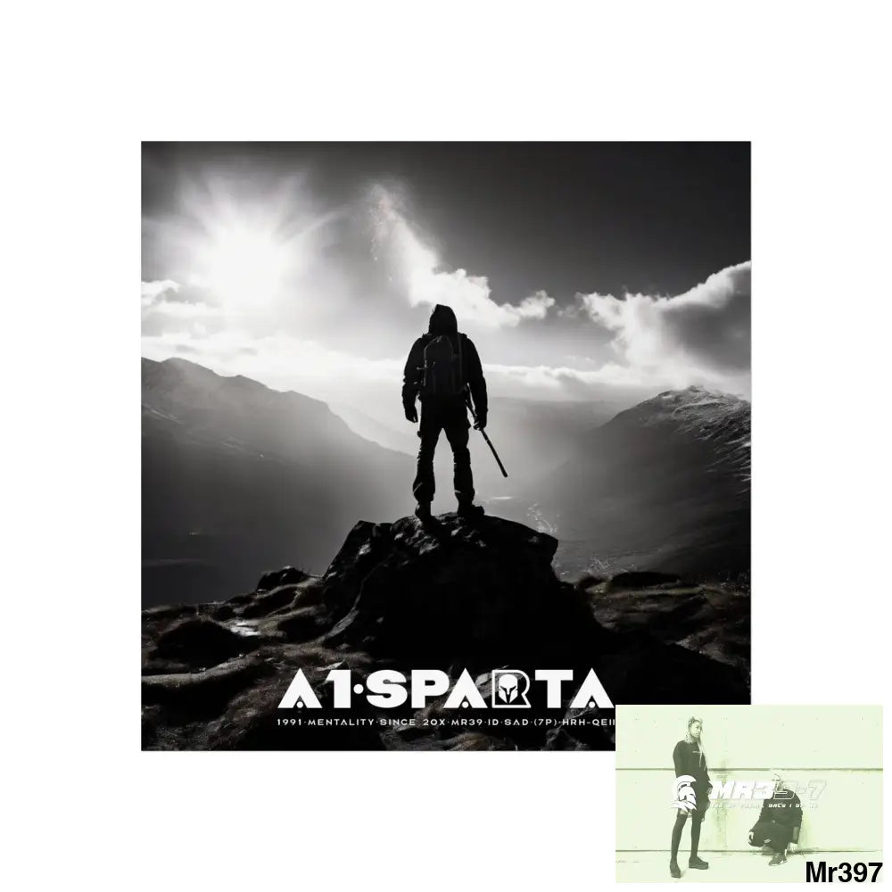 Mount Snowdon In Blind the summit 2nd SAS link done May 20X No 14 Fine Art Posters 16″ x 16″ / Matte Poster