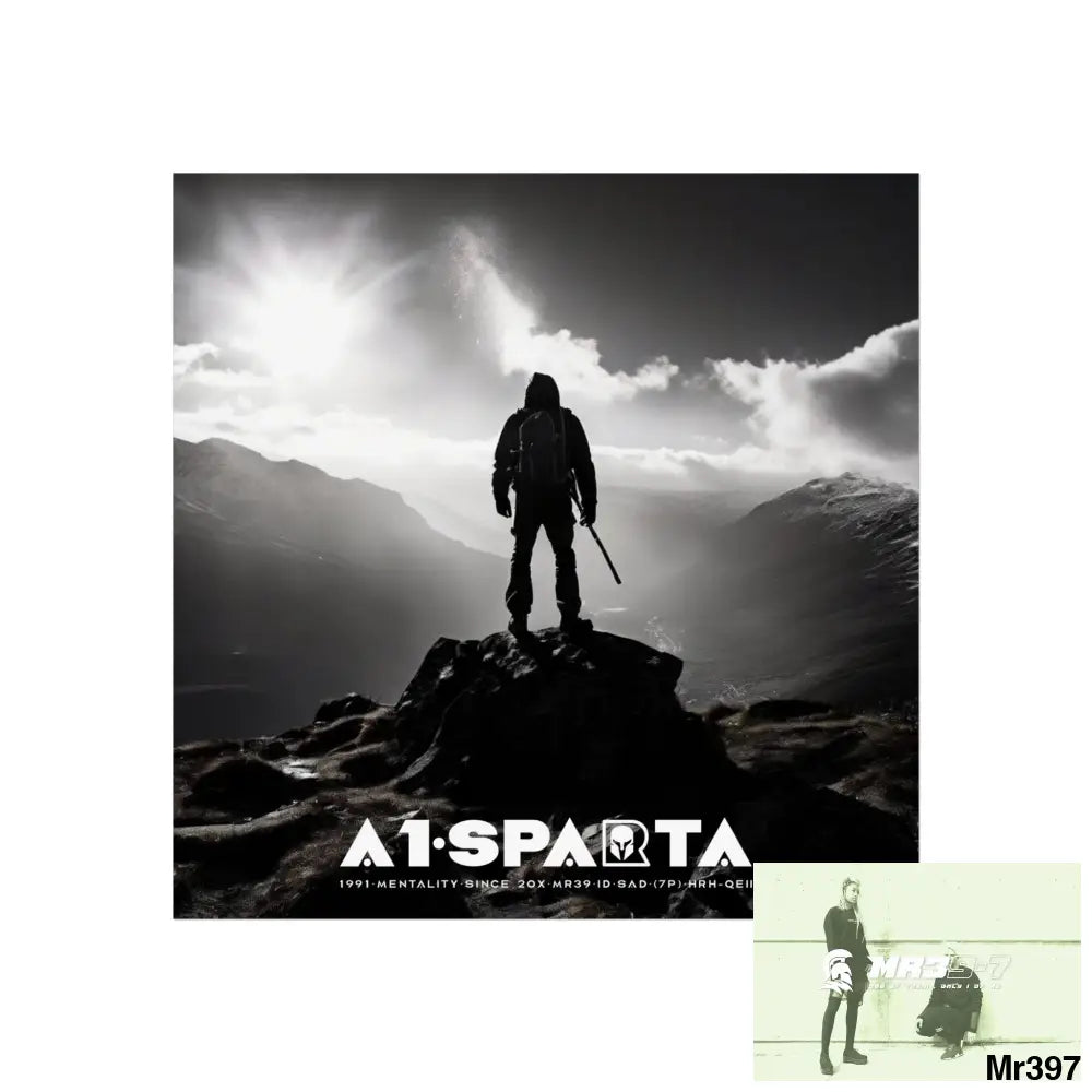 Mount Snowdon In Blind the summit 2nd SAS link done May 20X No 14 Fine Art Posters 24″ x 24″ / Matte Poster