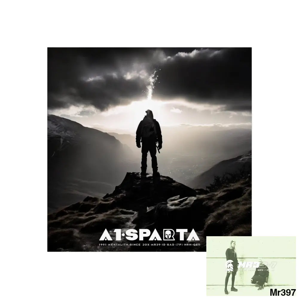 Mount Snowdon In Blind the summit 2nd SAS link done May 20X No 15 Fine Art Posters 16″ x 16″ / Matte Poster