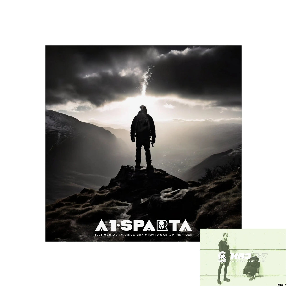 Mount Snowdon In Blind the summit 2nd SAS link done May 20X No 15 Fine Art Posters 30″ x 30″ / Matte Poster