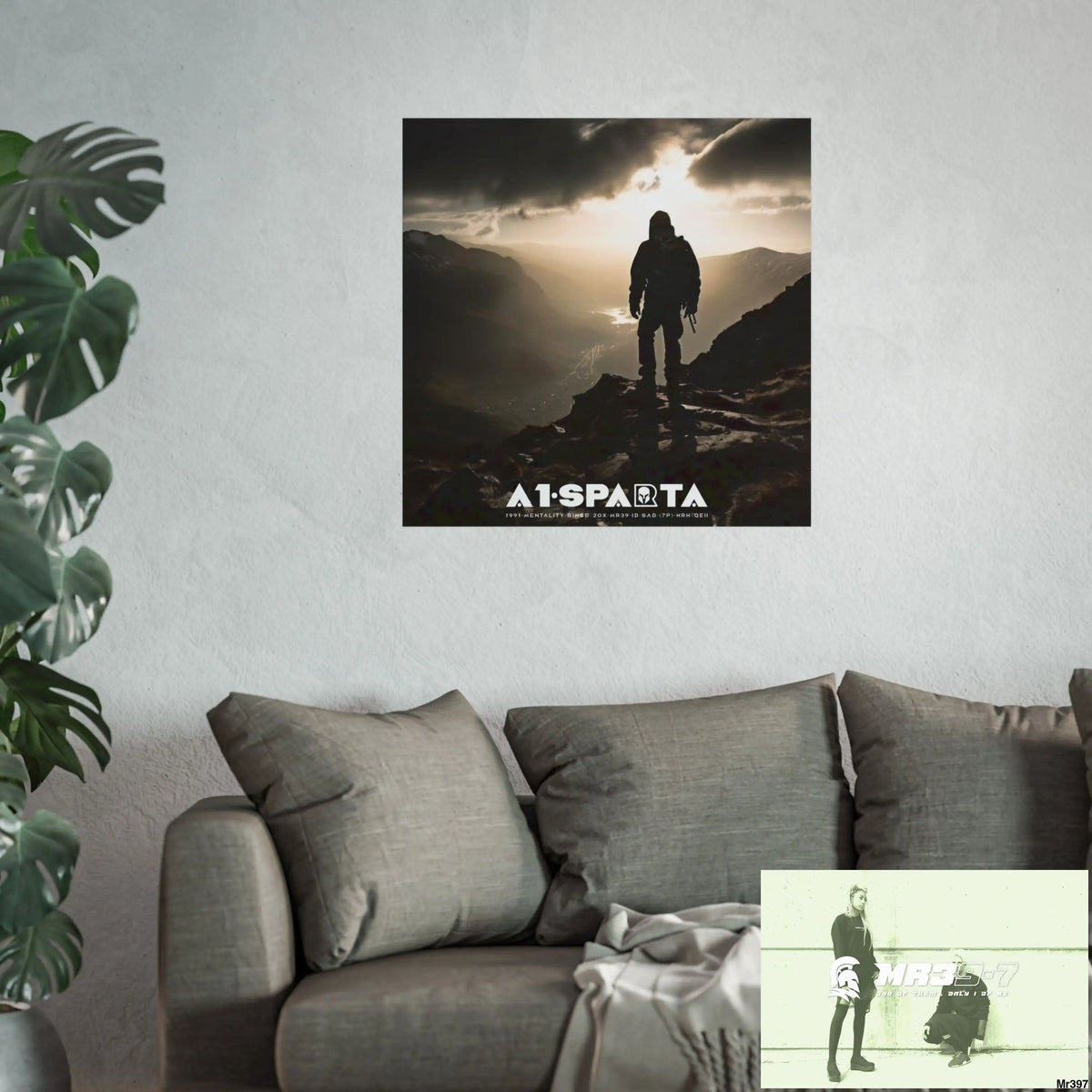 Mount Snowdon In Blind the summit 2nd SAS link done May 20X No 16 Fine Art Posters Poster