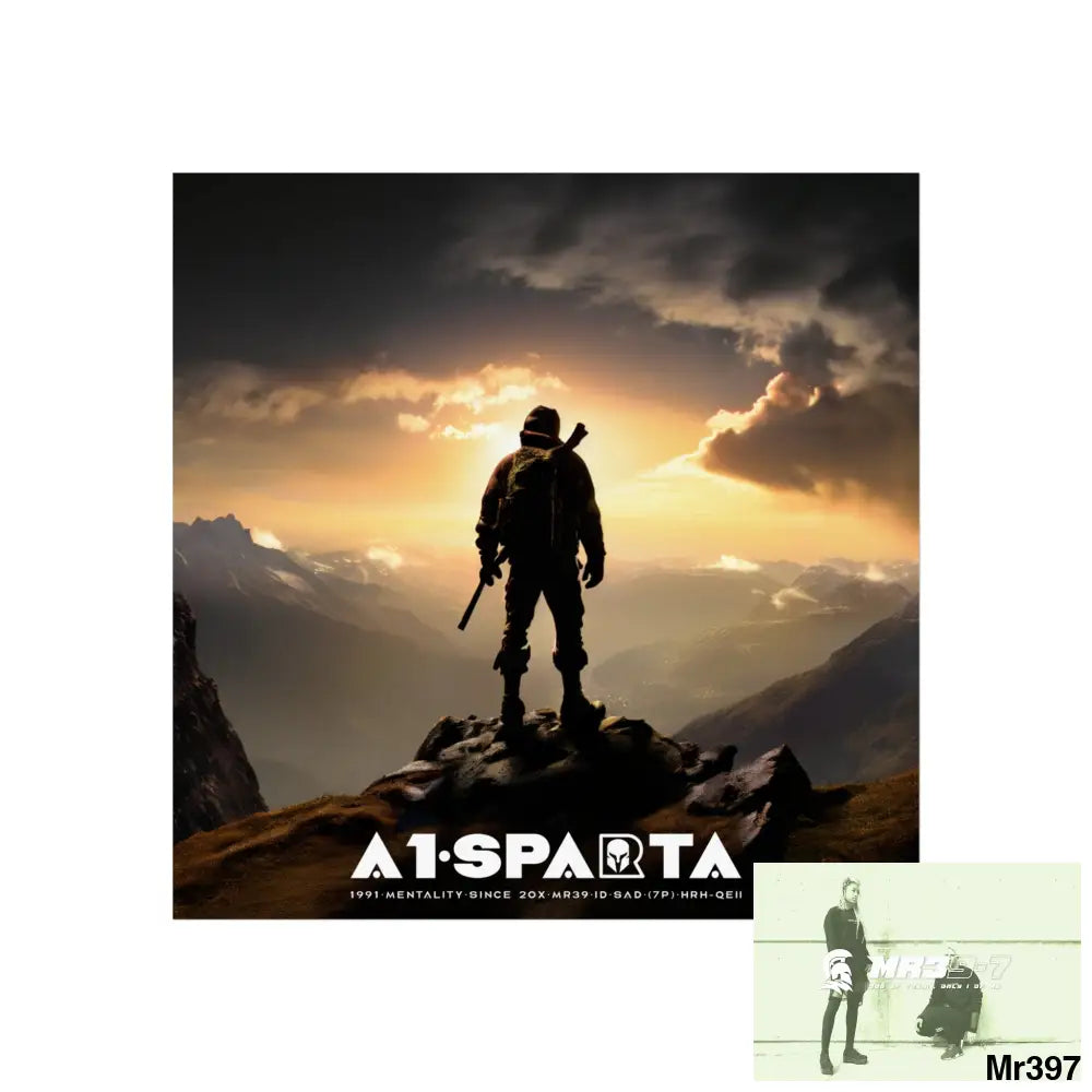 Mount Snowdon In Blind the summit 2nd SAS link done May 20X No 17 Fine Art Posters 16″ x 16″ / Matte Poster