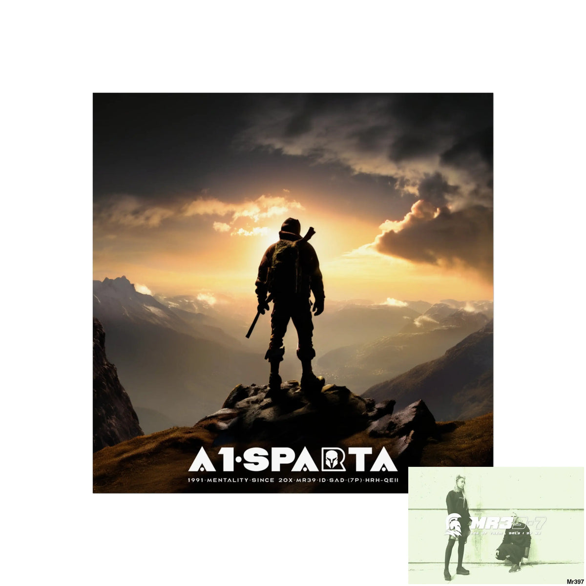 Mount Snowdon In Blind the summit 2nd SAS link done May 20X No 17 Fine Art Posters 16″ x 16″ / Matte Poster