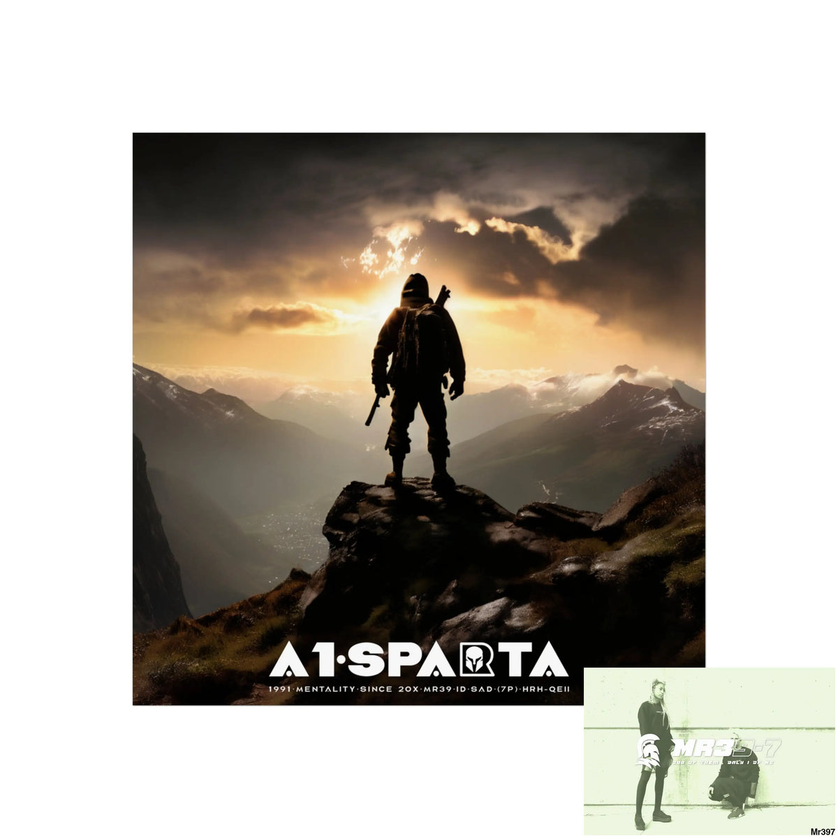 Mount Snowdon In Blind the summit 2nd SAS link done May 20X No 18 Fine Art Posters 16″ x 16″ / Matte Poster