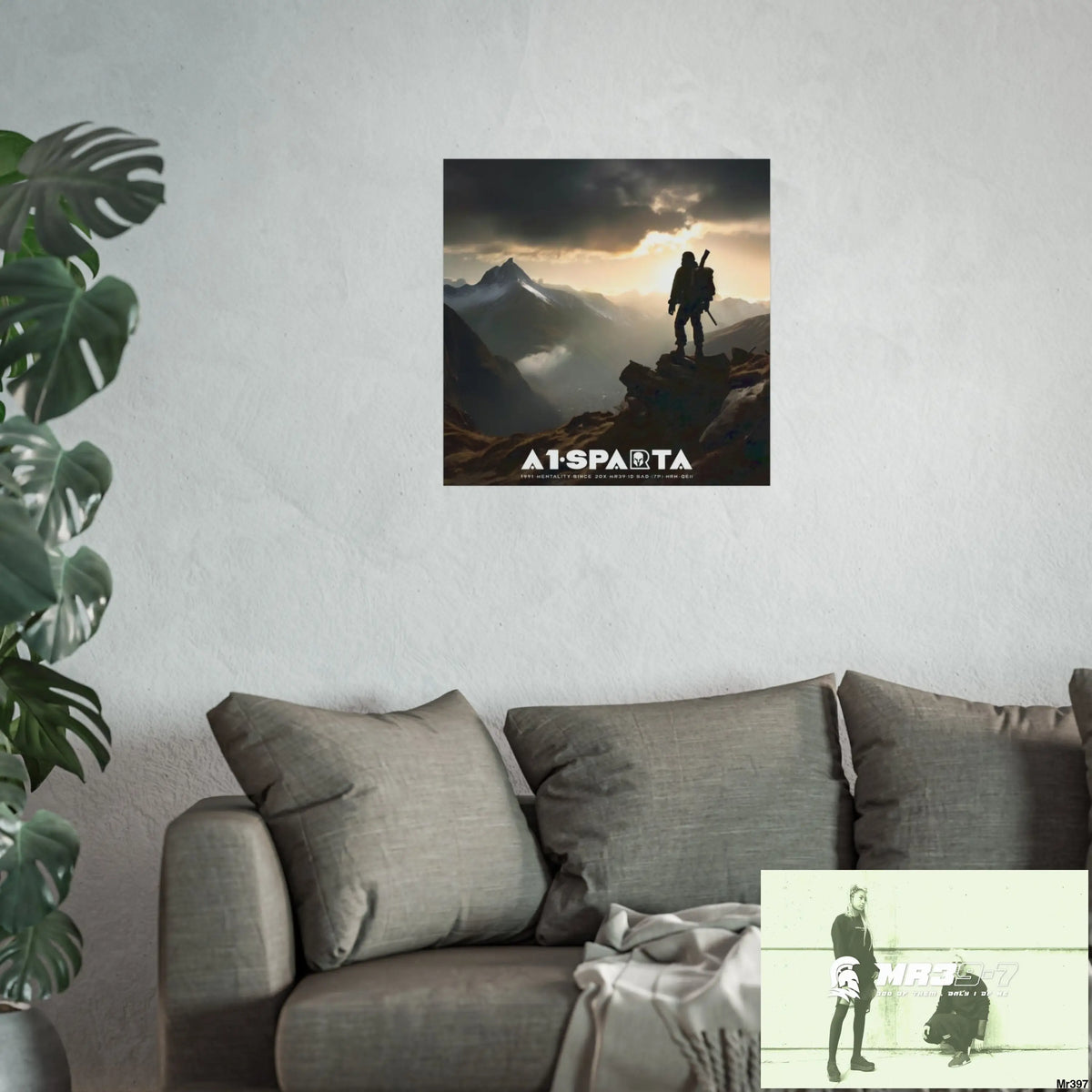 Mount Snowdon In Blind the summit 2nd SAS link done May 20X No 19 Fine Art Posters Poster