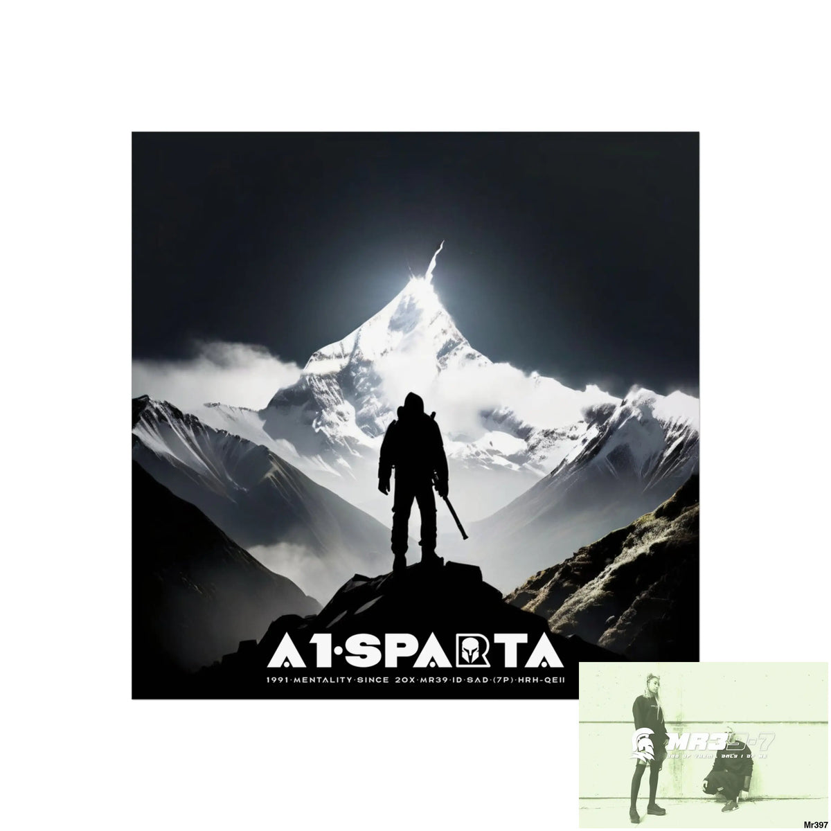Mount Snowdon In Blind the summit 2nd SAS link done May 20X No 21 Fine Art Posters 24″ x 24″ / Matte Poster