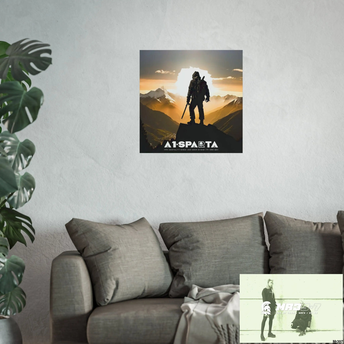 Mount Snowdon In Blind the summit 2nd SAS link done May 20X No 22 Fine Art Posters Poster