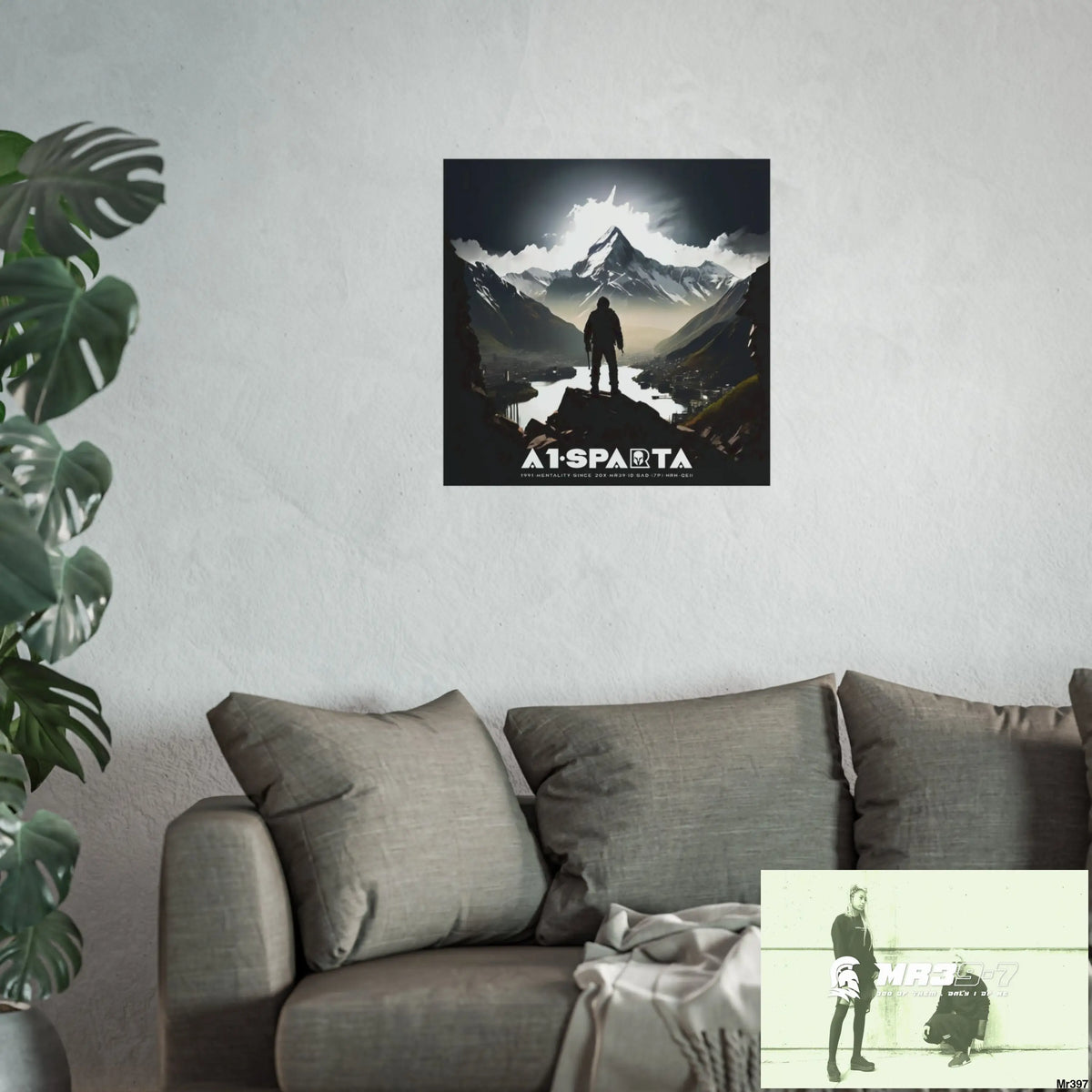 Mount Snowdon In Blind the summit 2nd SAS link done May 20X No 23 Fine Art Posters Poster
