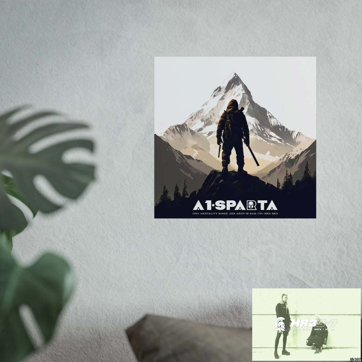 Mount Snowdon In Blind the summit 2nd SAS link done May 20X No 24 Fine Art Posters Poster