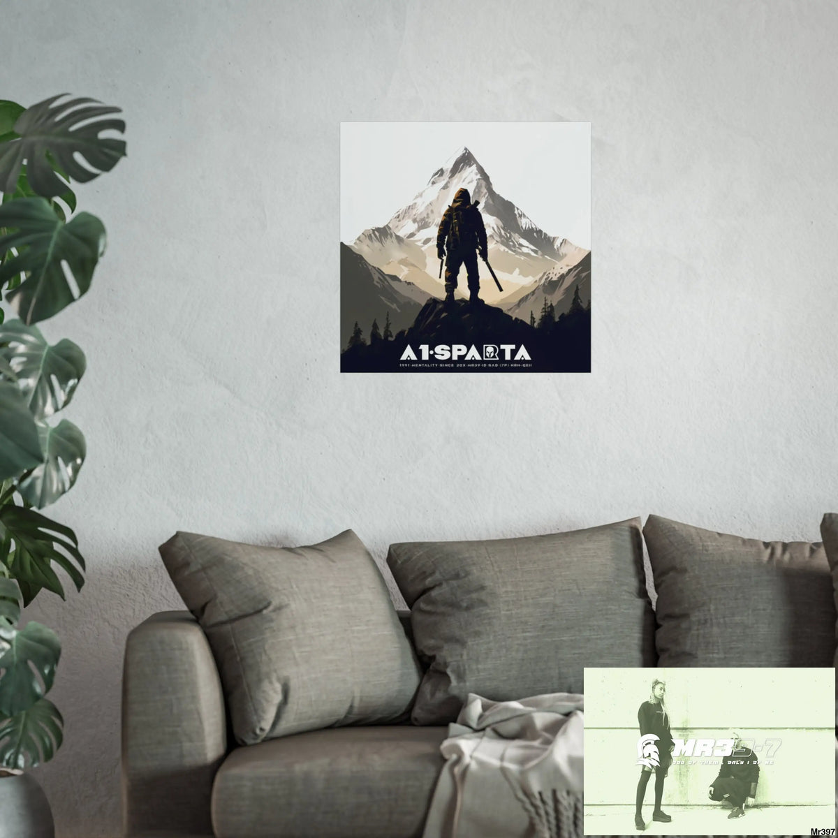 Mount Snowdon In Blind the summit 2nd SAS link done May 20X No 24 Fine Art Posters Poster