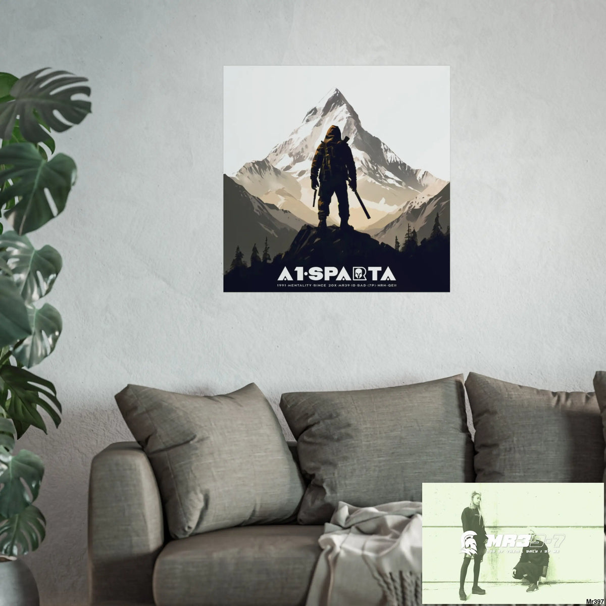 Mount Snowdon In Blind the summit 2nd SAS link done May 20X No 24 Fine Art Posters Poster