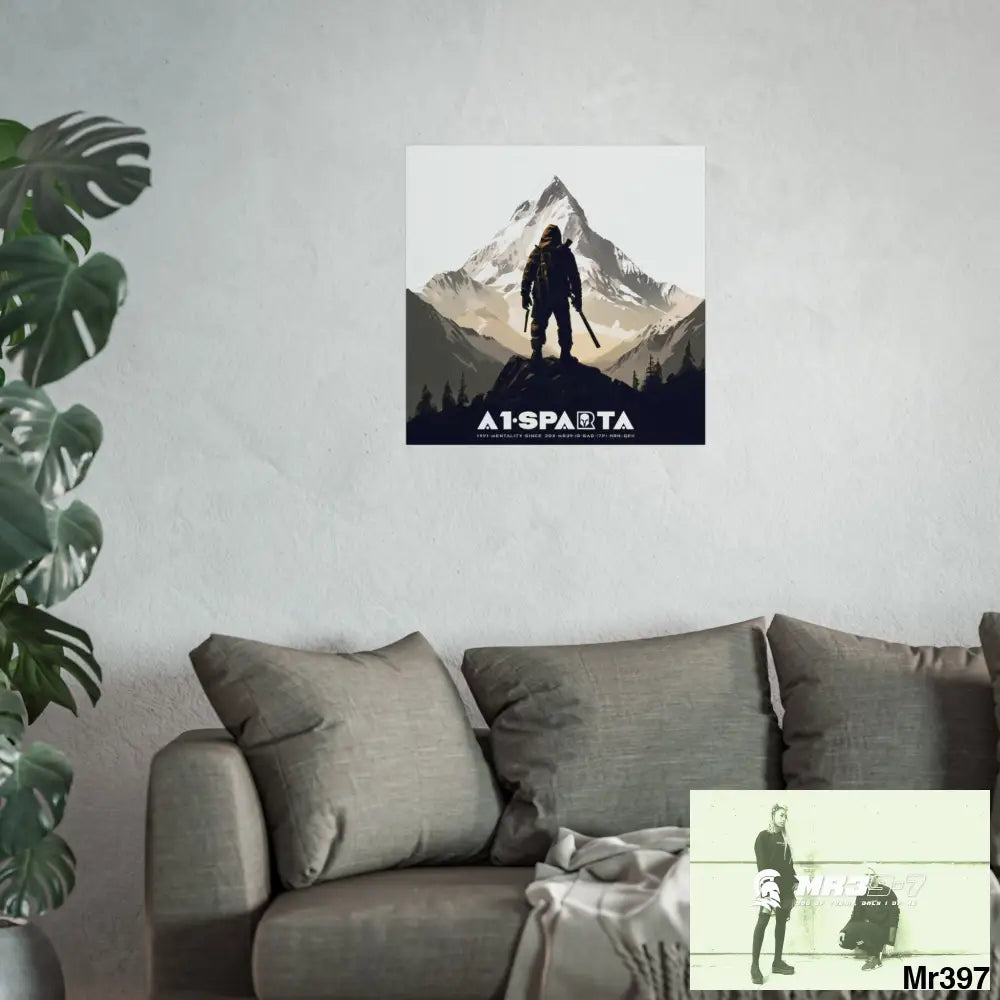 Mount Snowdon In Blind the summit 2nd SAS link done May 20X No 24 Fine Art Posters Poster