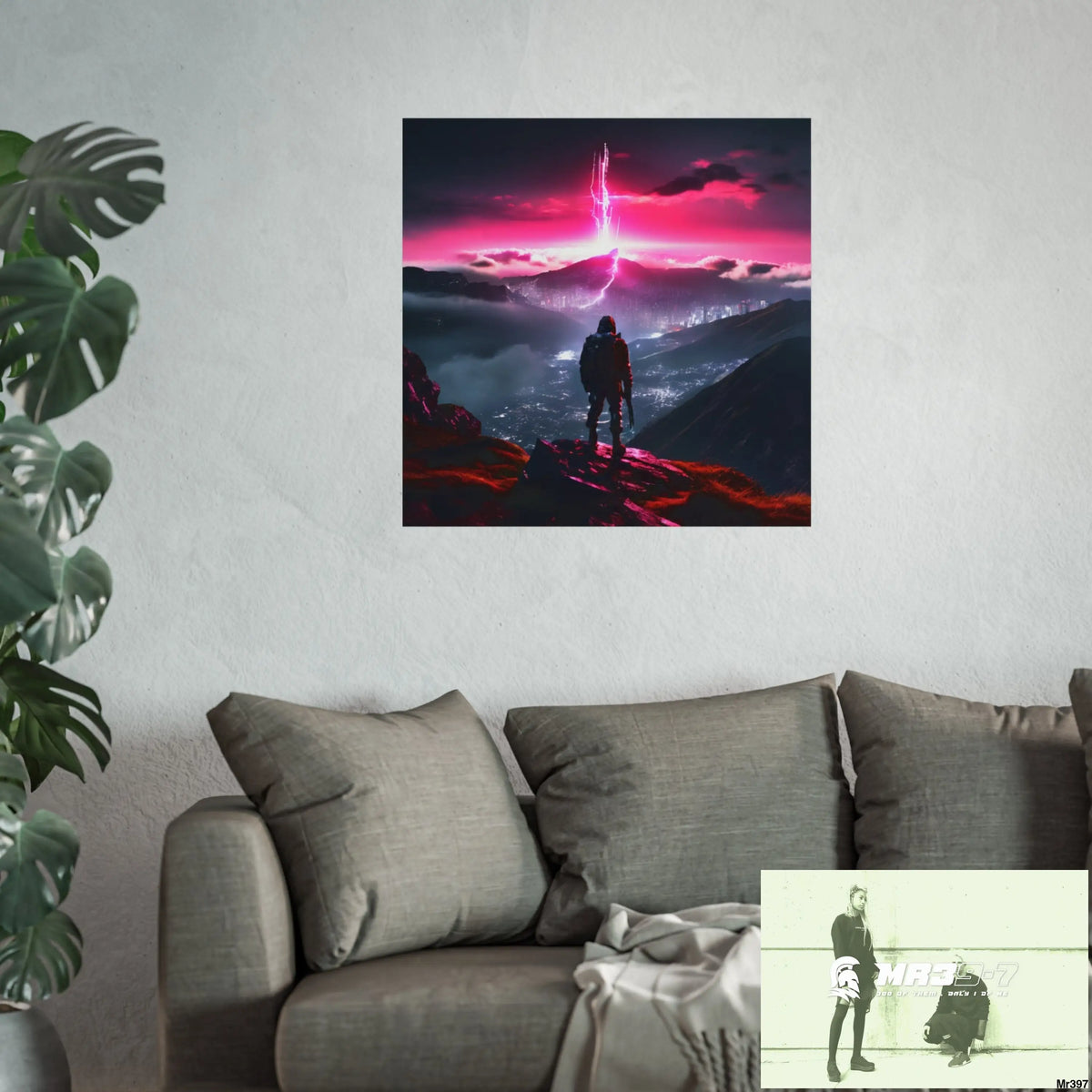 Mount Snowdon In Blind the summit 2nd SAS link done May 20X No 26 Fine Art Posters Poster